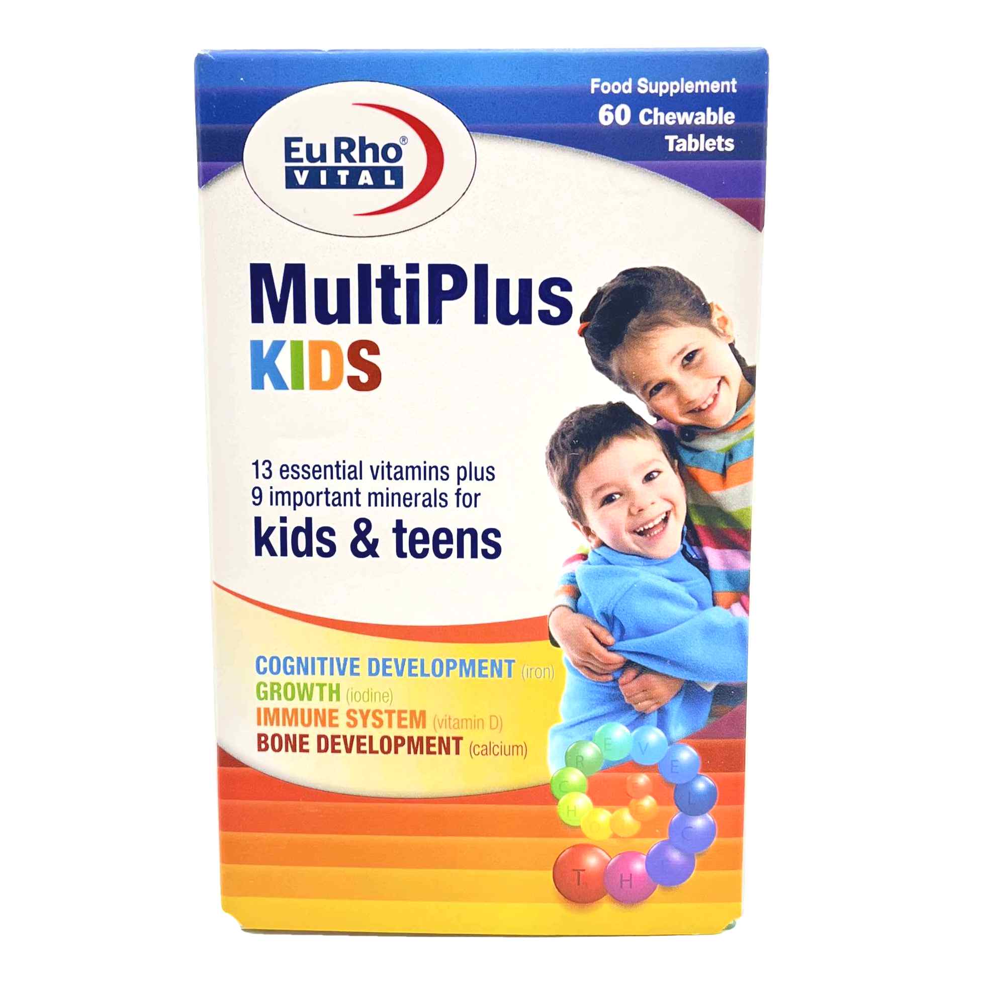 قرص جویدنی مولتی‌ پلاس کیدز یوروویتال Eurho Vital Multiplus Kids